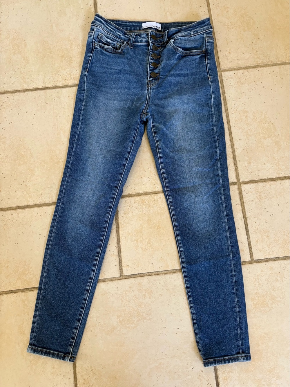 Vervet Button Fly Skinny Jeans size 28 6